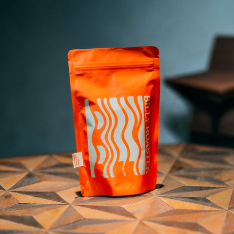 Billy Roaster El Salvador SL28 natural coffee orange packaging