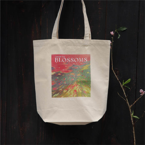 花下絹印帆布袋 托特包